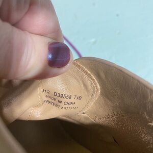 Women's Colehann Nike Air Wedge Tan Leather Shoes